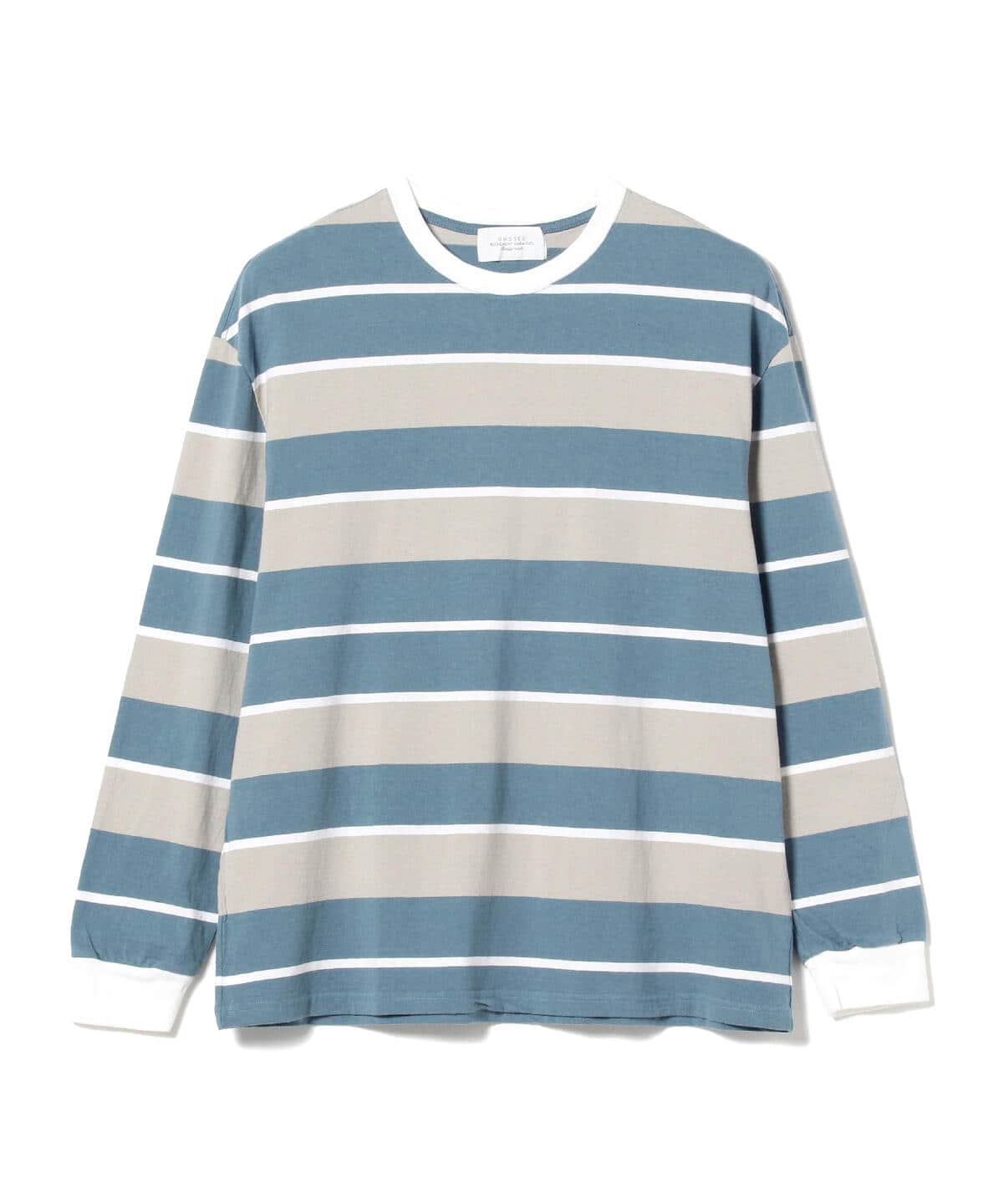 UNUSED / Panel Border Long Sleeve T-Shirt / 3(L) / BLUE – BEAMS digroo