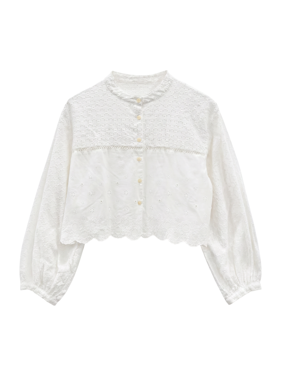 BEAMS BOY / カットワーク ショート シャツ / FREE / OFF WHT – BEAMS 