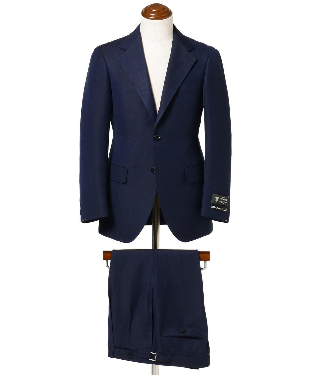 BEAMS F HANDMADE DORMEUILリネンウール ソリッド スーツ BEAMS F / DORMEUIL リネンウール ソリッド スーツ / 46 / NAVY