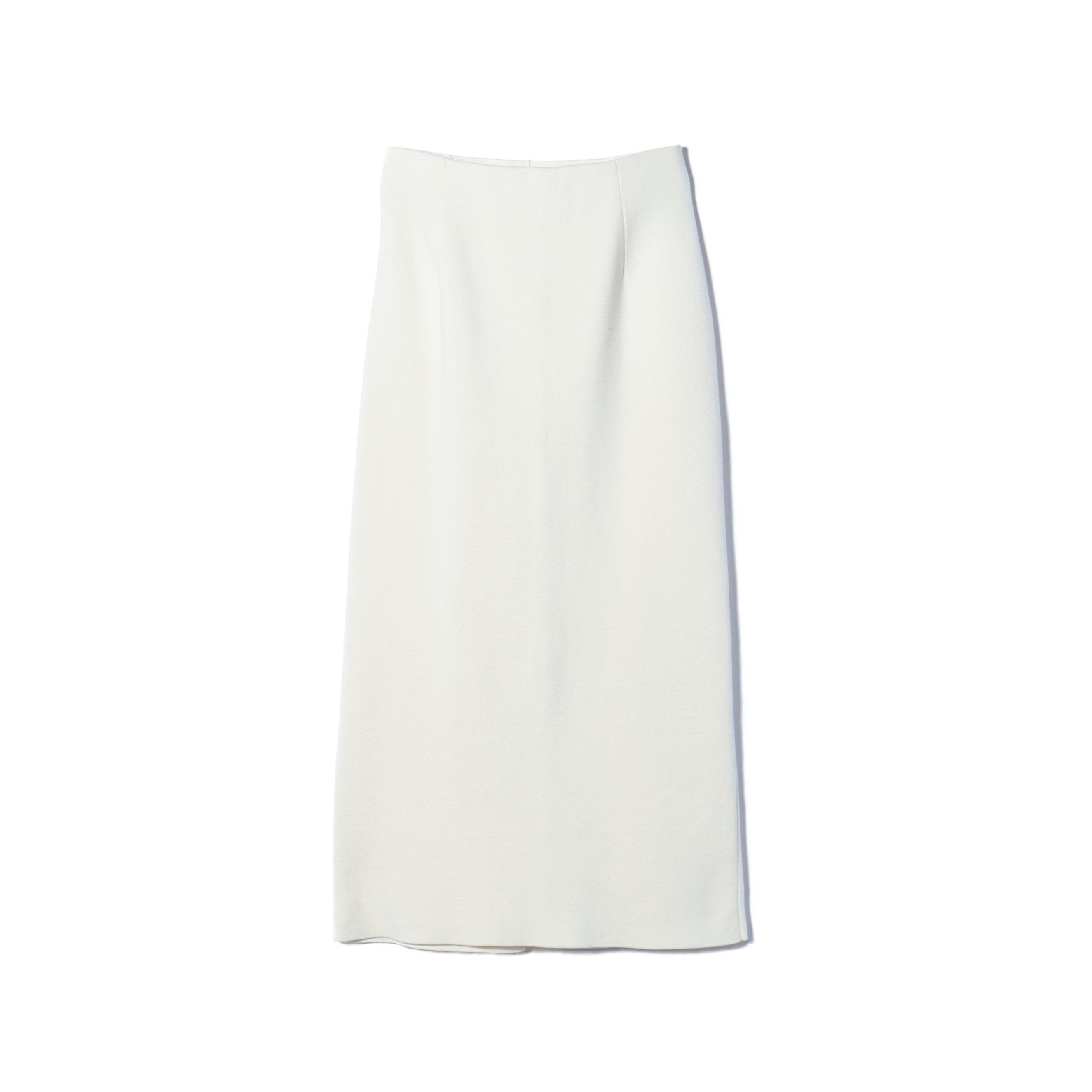 Demi-Luxe BEAMS / シンプル タイト ニットスカート .M / 38 / OFF WHT
