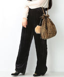 RBS / ベロア キルト ワイド パンツ