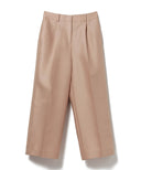 Demi-Luxe BEAMS / シルクウール セミワイドパンツ