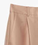 Demi-Luxe BEAMS / シルクウール セミワイドパンツ