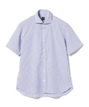BEAMS F / ギンガムチェック カッタウェイカラーシャツ