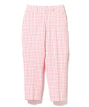 BEAMS BOY / ストレッチ サッカー ギンガム スラックス