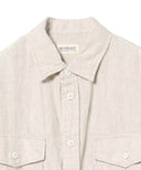 BEAMS BOY / リネン CPO シャツ