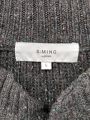 B:MING by BEAMS / ネップ 片畦 ヘンリーネック ニット