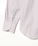BEAMS F / コットン オルタネイトストライプ タブカラーシャツ