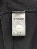 BEAMS BOY / ミリタリー リブ ショート ヘンリーネック