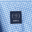BEAMS F / グラフチェック ワイドカラーシャツ