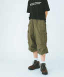 BEAMS / 7分丈 ワイド 6ポケット カーゴパンツ