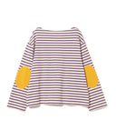 BEAMS BOY / ボーダー エルボーパッチ バスク