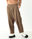 BEAMS BOY / ワンプリーツ ポリエステル テーパード パンツ