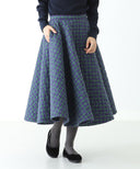 BEAMS BOY / チェック キルティング サーキュラー