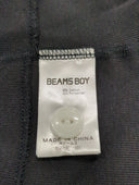 BEAMS BOY / ミリタリー リブ ショート ヘンリーネック