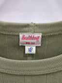 Healthknit × BEAMS BOY / 別注 ヴィンテージ ブロード リブ 5分袖 Tシャツ