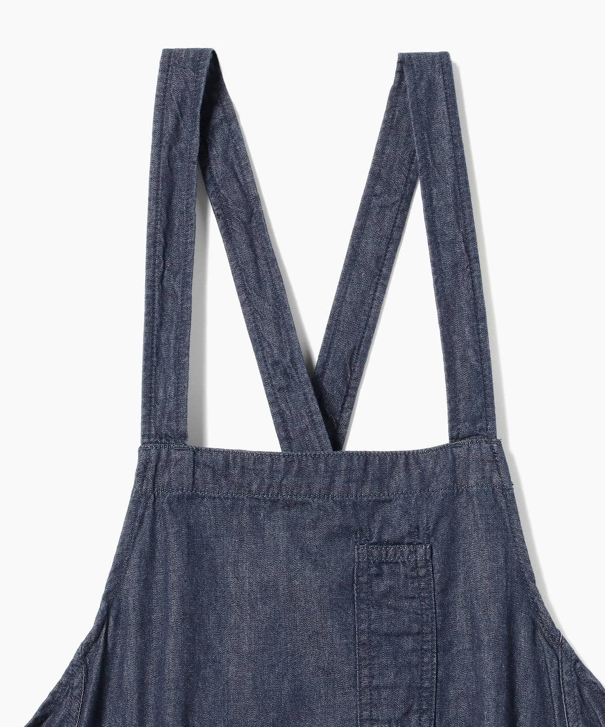BEAMS BOY ⿻ デニム＆ヒッコリー エプロンワンピース サロペット BEAMS BOY / デニム&ヒッコリー エプロン ワンピース / 0(XS) / NAVY