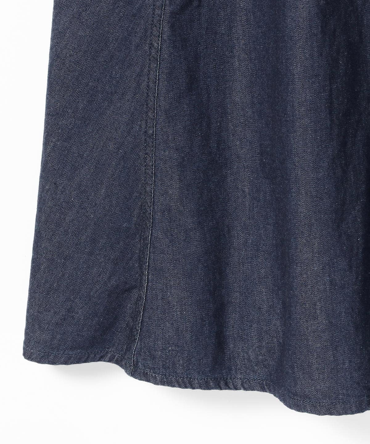 BEAMS BOY / デニム&ヒッコリー エプロン ワンピース / 0(XS) / NAVY