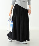 BEAMS BOY / コットン ローン タック ギャザースカート