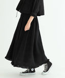 BEAMS BOY / コットン ローン タック ギャザースカート