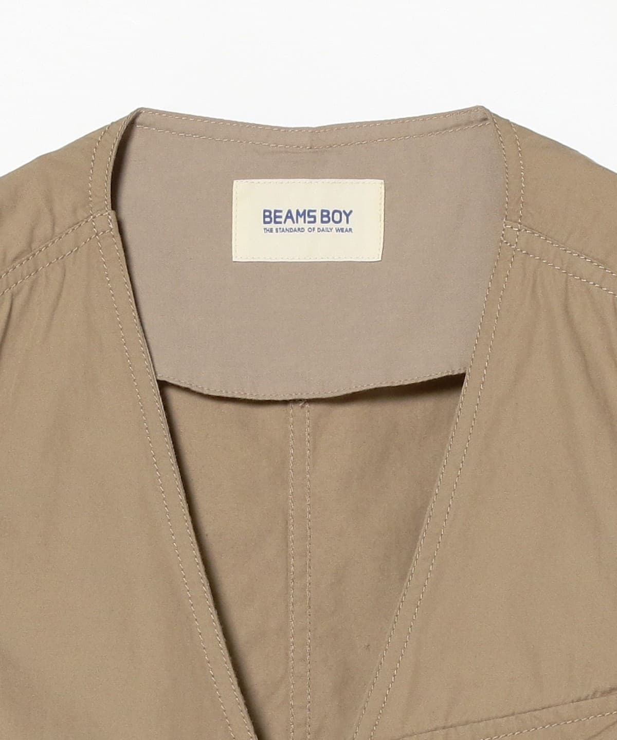 BEAMS BOY / コットン ウェザー クロス ハンティング ベスト / FREE