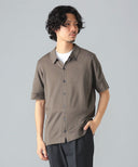 JOHN SMEDLEY / FOLKE コットン フロントオープン ニットポロシャツ