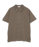 JOHN SMEDLEY / FOLKE コットン フロントオープン ニットポロシャツ