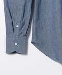 BEAMS F / シャンブレー タブカラーシャツ