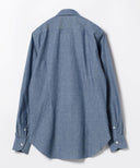 BEAMS F / シャンブレー タブカラーシャツ