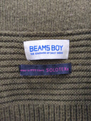 BEAMS BOY / 7ゲージ ミリタリー Vネック カーディガン