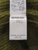BEAMS BOY / 7ゲージ ミリタリー Vネック カーディガン