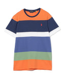 RALPH LAUREN / カスタムスリム フィット マルチストライプド Tシャツ