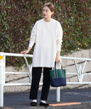 BEAMS BOY / サーマル ビッグシルエット クルー カットソー