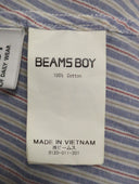 BEAMS BOY / ドビー ストライプ ギャザー スモック