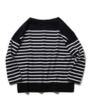 BEAMS LIGHTS / ボーダー ボートネック Tシャツ