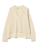 Demi-Luxe BEAMS / ウールカシミヤ ヘンリーネック プルオーバー