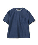 BEAMS HEART / デニムライク クルーネック Tシャツ