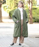 BEAMS BOY / リバーシブル バック サテン ライナー