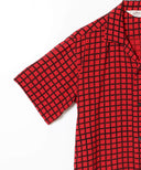 STAR OF HOLLYWOOD / スクエアグリッド オープンカラーシャツ