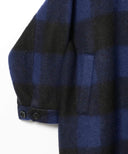 BEAMS BOY / ノーカラー バッファローチェック コート