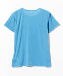 Ray BEAMS / シアー ベロア ストレッチ Tシャツ