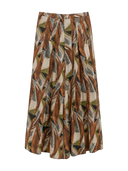 Ray BEAMS / Printed A-line Skirt