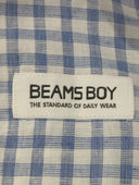 BEAMS BOY / コットン リネン ギャザー ノースリーブ ワンピース