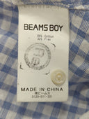 BEAMS BOY / コットン リネン ギャザー ノースリーブ ワンピース