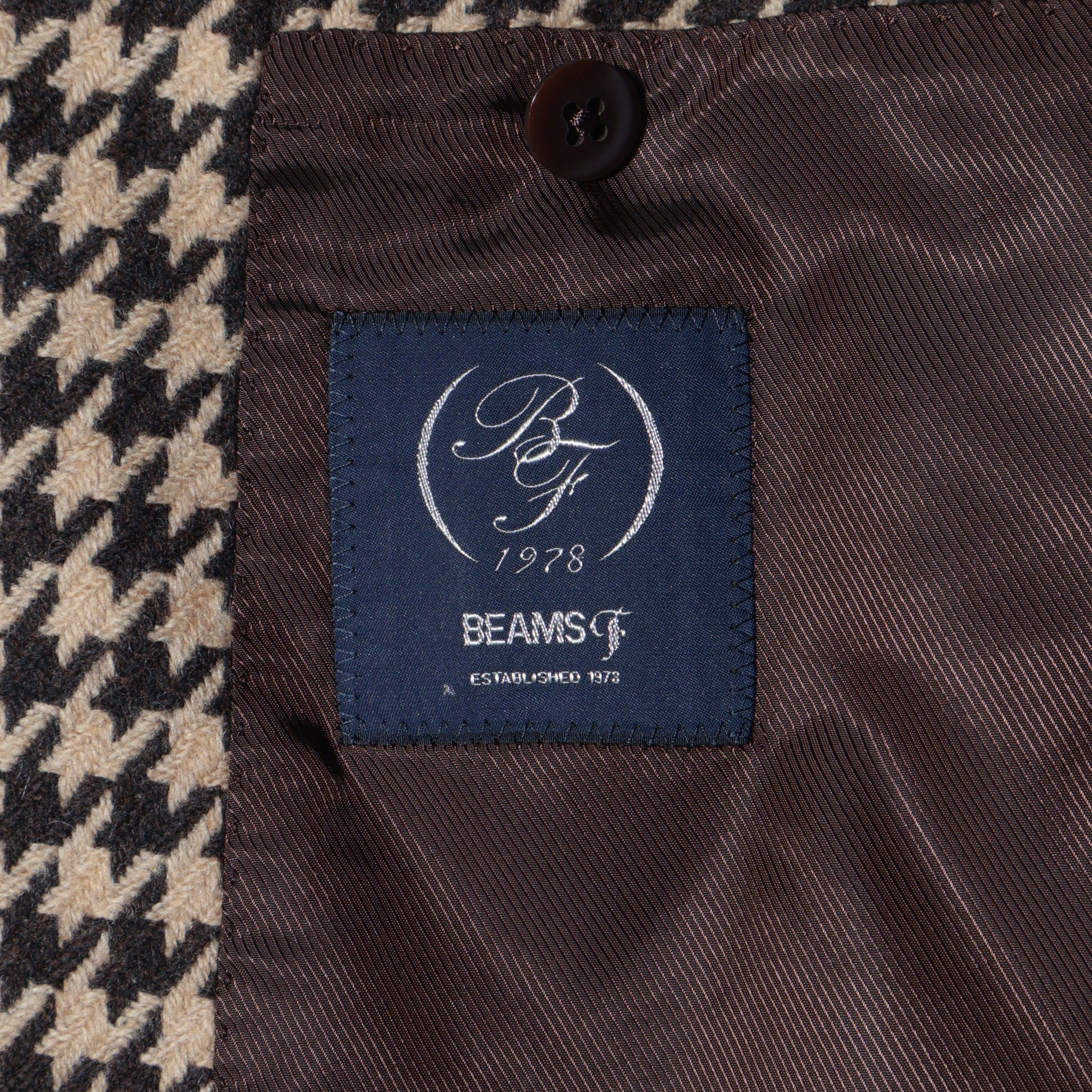 BEAMS F / KYNOCH ハウンドトゥース ジャケット / 46 / BROWN – BEAMS
