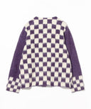 BEAMS BOY / チェッカード Vネック カーディガン