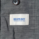BEAMS BOY / チェック ロング ダブル ジャケット