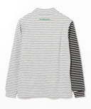 GOLF ORANGE / クレイジー ボーダー モックタートルネック シャツ