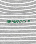 GOLF ORANGE / クレイジー ボーダー モックタートルネック シャツ