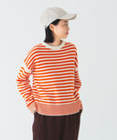 BEAMS BOY / 7ゲージ ボーダー クルーネック ニット 23FW